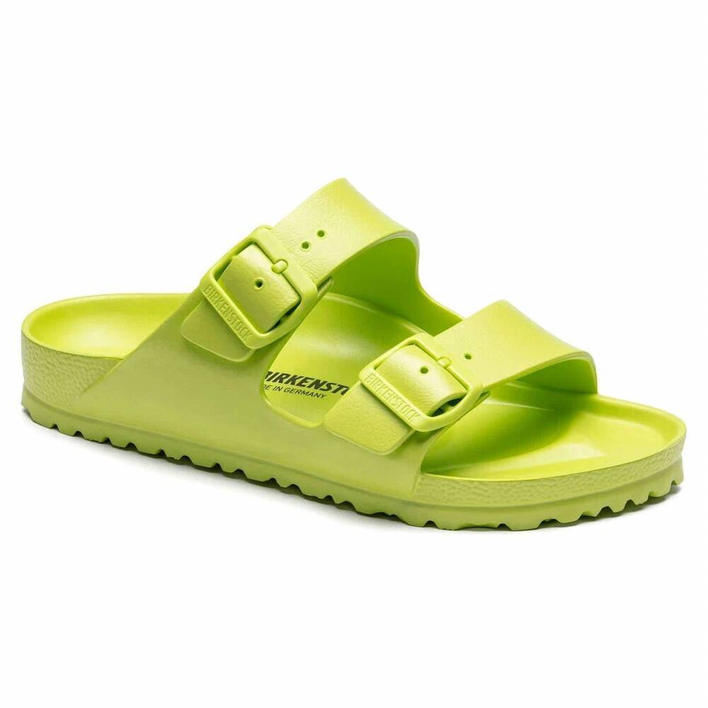 NEW BIRKENSTOCK women's arizona essentials eva sandal in active lime